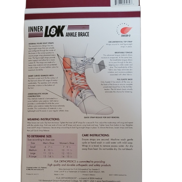 New inner lok 8 lace-up ankle brace - Picture 2 of 2